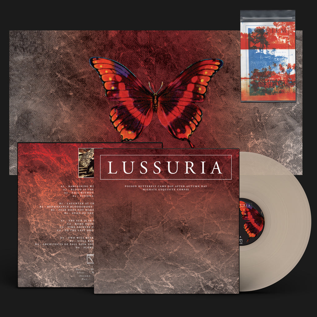 LUSSURIA | POISON BUTTERFLY CAME DAY AFTER AUTUMN DAY/MIGRATE EXQUISITE CORPSE | SPECIAL EDITION CLEAR VINYL 2XLP + BONUS TAPE