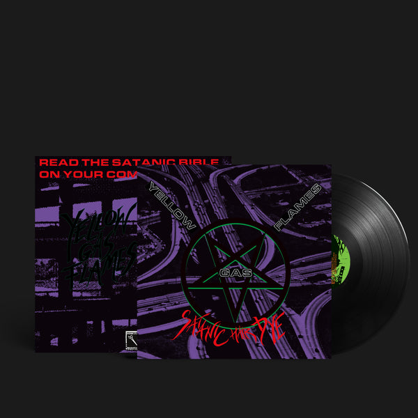 YELLOW GAS FLAMES | SATANIC HAIR DYE | BLACK VINYL LP – Hospital