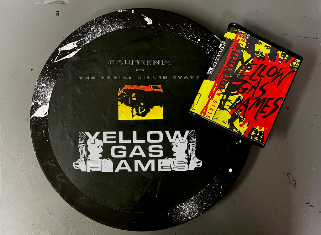 YELLOW GAS FLAMES | CALIFORNIA - THE SERIAL KILLER STATE | SPECIAL EDITION + ANTI-RECORD PRE ORDER